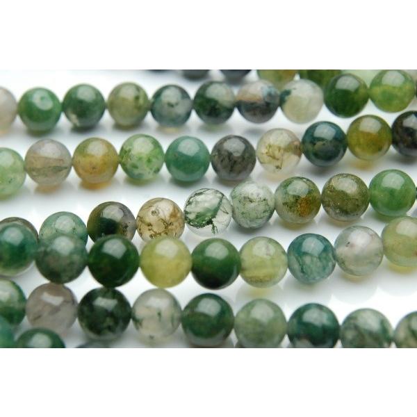 モスアゲート」 6mm 1連（約38cm）_R576 ☆5000円以上ネコポス送料