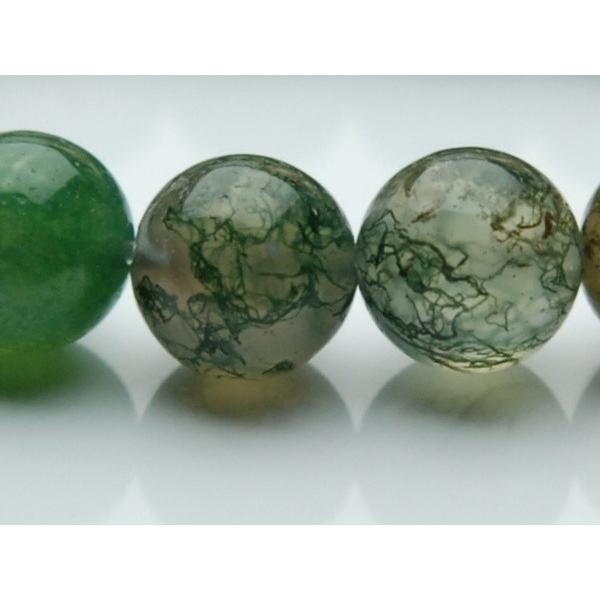 モスアゲート」 6mm 1連（約38cm）_R576 ☆5000円以上ネコポス送料