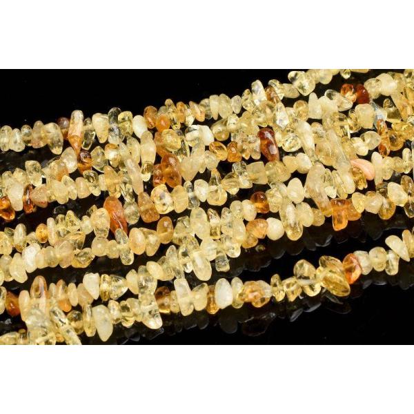 シトリン 2-3x4-6mm さざれ 1連（約38cm）_R5965 : ラトリエ