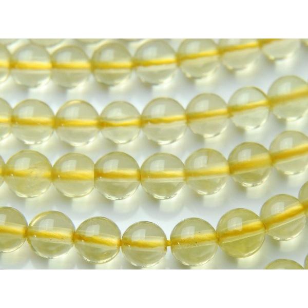 レモンクォーツ」 6mm 1連（約38cm）_R618 ☆5000円以上ネコポス送料