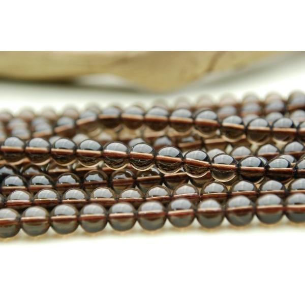 茶水晶（スモーキークォーツ） 6mm 1連（約38cm）_R99 ☆5000円以上