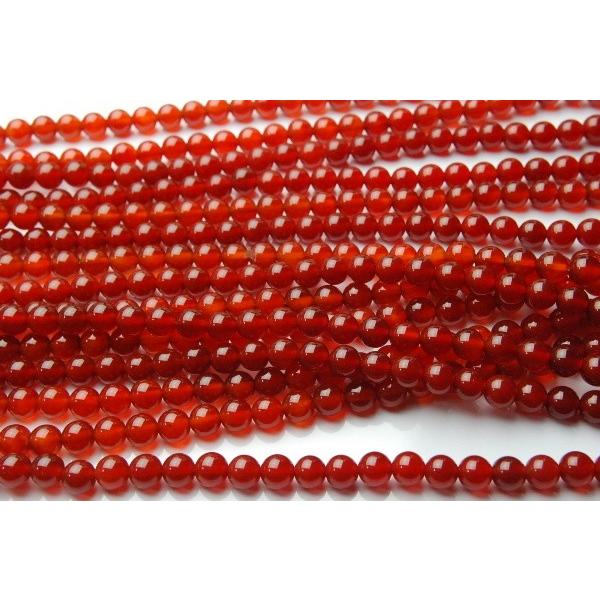 カーネリアン（レッドアゲート）」 4mm 1連（約38cm） _RL3832