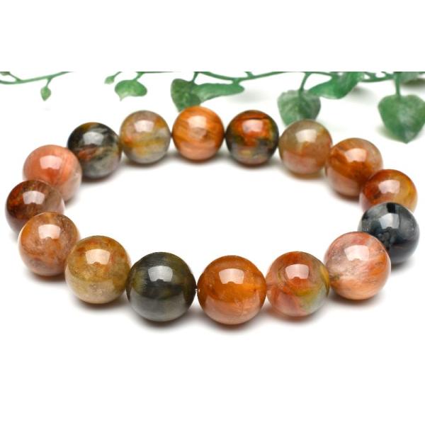 1点物】マルチカラー ラビットヘアールチルクォーツ 13mm