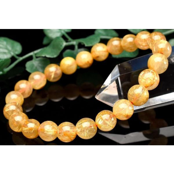 【まもなくお休み　ブレスレット　ゴールドタイチンルチルクォーツ　022】 1点物】黄金の輝き ゴールドタイチンルチルクォーツ 8mm ブレスレット