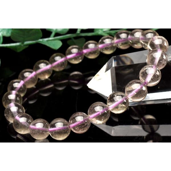 1点物】希少◇スモーキー パープルリビアングラス 8.5mm ブレスレット