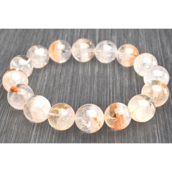 【美品,大玉,希少】天然アイリス入りホワイトファントムクォーツ　１９㎜　ブレス 美品,大玉,希少】天然アイリス入りホワイトファントムクォーツ 19
