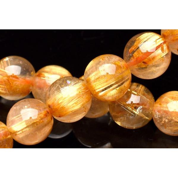 1点物】AA☆黄金の輝き ゴールドタイチンルチルクォーツ 7.5mm