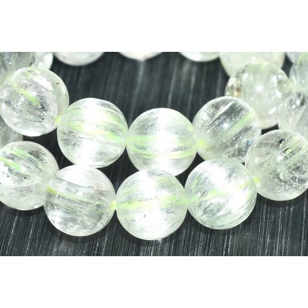 高品質　ヒデナイトブレスレット 透明感＆キャッツアイ効果　クンツァイト　2-8 1点物】AAA透明◇キャッツアイ効果 クンツァイト(ヒデナイト) 6.5mm