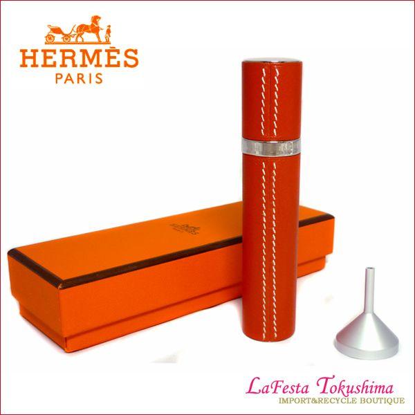 新品 未使用 Hermes エルメス レフィラブル アドマイザー 朱色 レザー香水ケース Dallasreceiver Com