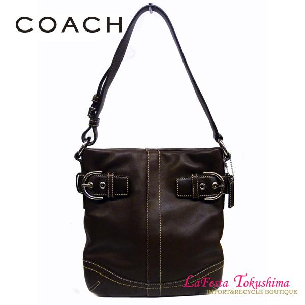 COACH（コーチ） ☆SALE☆ レザー ミニショルダー ミニバッグ ダーク