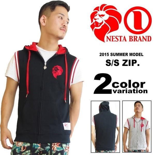 NESTA BRAND ネスタブランド パーカー ノースリーブパーカー メンズ 