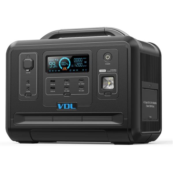 定価148,800円 VDL ポータブル電源 384000mAh 新品 Amazon.co.jp: VDL ポータブル電源 1500W 大容量 1228.8Wh