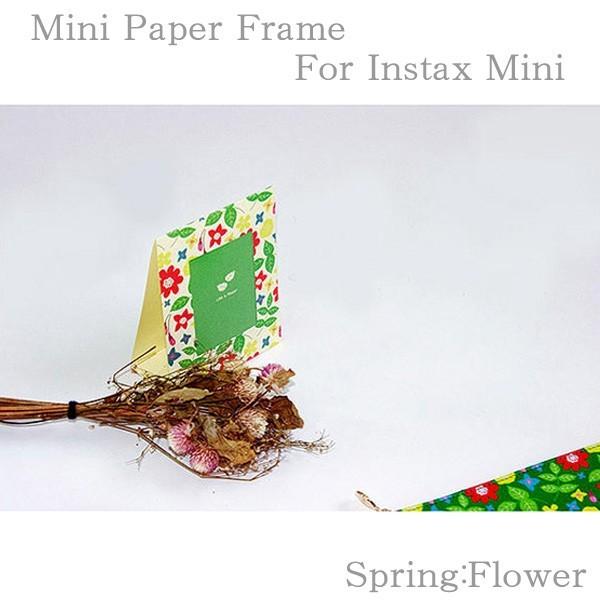 After the Rain/�A�t�^�[�E�U�E���C�� �`�F�L�p�y�[�p�[�t���[�� Spring Card Flower Paper frame for INSTAX Mini