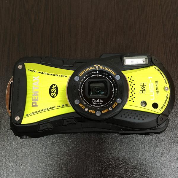 PENTAX 防水デジタルカメラOptio WG-1GPS グリーン GPS 約1400万画素 広角28mm 光学5倍 CALSモード 10ｍ防水 超