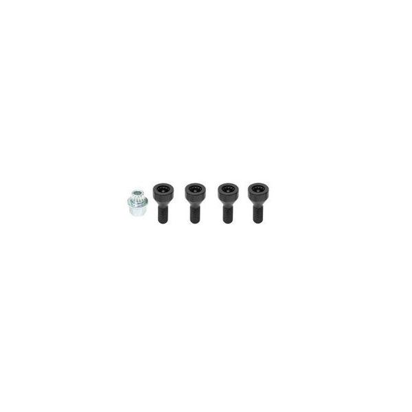 BMW E32 E34 E36 etc Wheel Lock Set Black GENUINE BMW - MINI 36 13 6 786 419