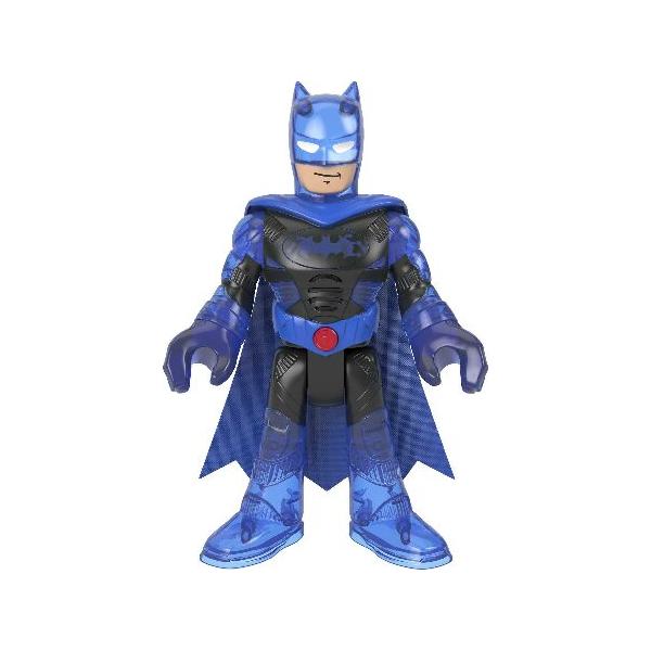 Fisher-Price Imaginext DC Super Friends Deluxe Bat-Tech Batman XL, 10-Inch Poseable Figure with Lights, Sounds and Character Phrases