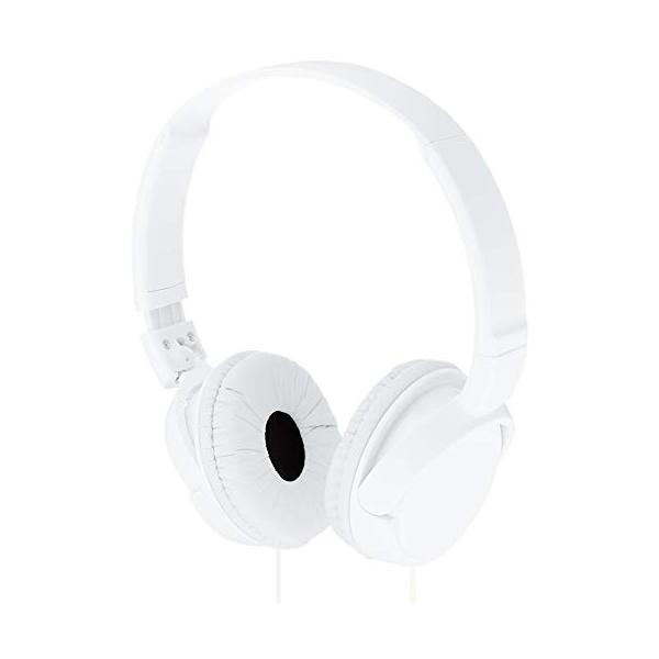 ソニーSONY ヘッドホン MDR-ZX110 : 密閉型 折りたたみ式 ホワイト MDR-ZX110 W