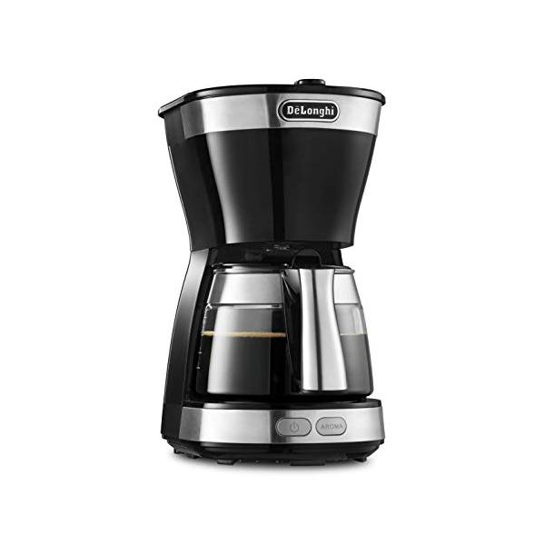 他サイト： DeLonghiデロンギ De'Longhiドリップコーヒーメーカー アクティブ ICM12011J-BK レギュラーコーヒー 5杯用 ペーパーレスフィルター インテンスブラッの商品画像