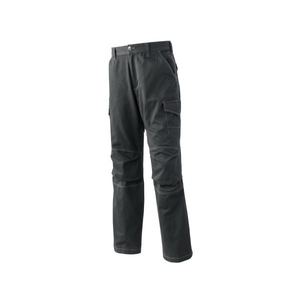 【サイズ交換不可・シワあり】カーゴパンツ メンズ 作業服 作業着 ズボン 綿100％ 0171 ブラック アタックベース【現品限り】