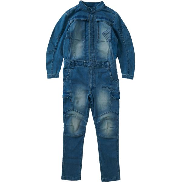 生地・混率/綿83％、ポリエステル16％、ポリウレタン1％10.5オンスストレッチデニム　アフリカコットン使用■伸長率：横27.3％　■伸長回復：横83.6％ストレッチ生地カラー：コン　（ネイビー 系）■アフリカコットンを使用し、最新設備の...