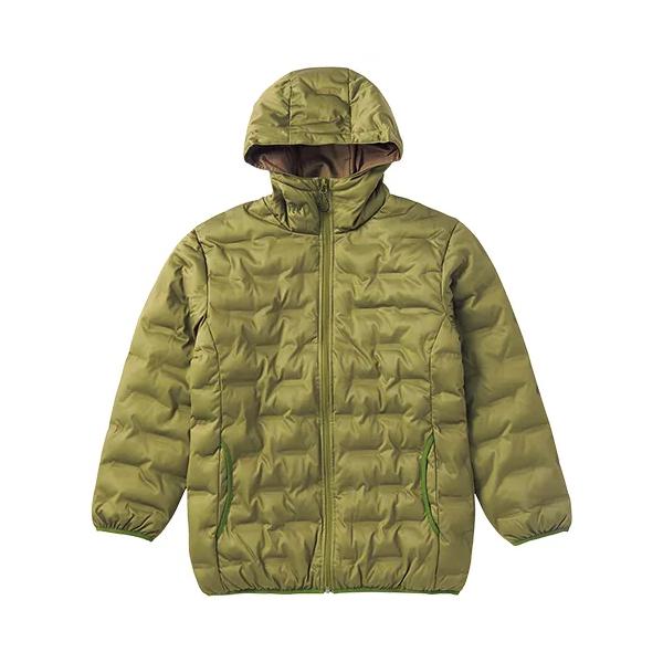 【サイズ交換不可】レディース 圧着ニットパーカー カーキ M、LLサイズ 秋冬 防寒 防風 ストレッチ TULTEX 【現品限り】