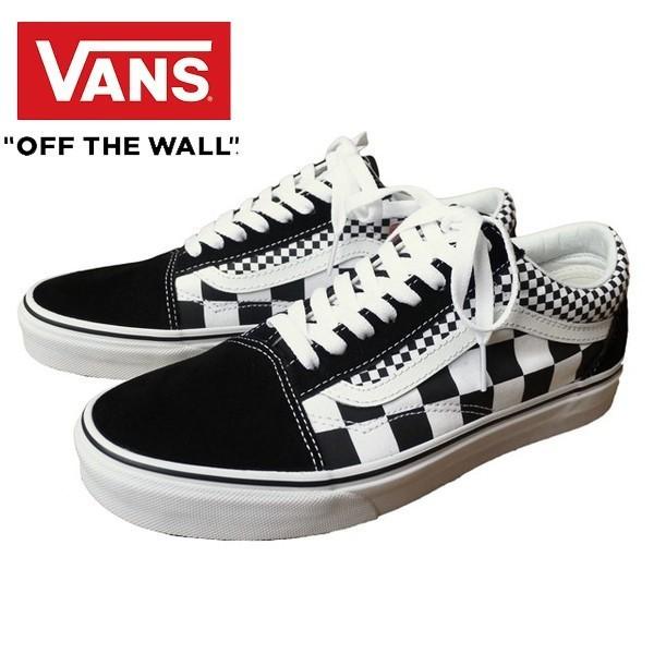 mix checker old skool vans