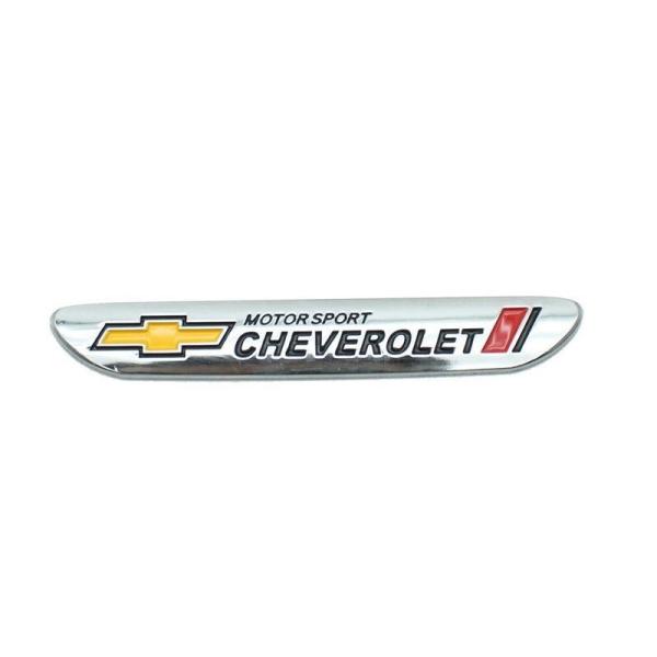 ◆シボレー CHEVROLET◆シルバー◆車テールステッカー バッジ 1個入 サイドメタルエンブレム テール装飾 デカール 車スタイリング 金属製 aaak qtm