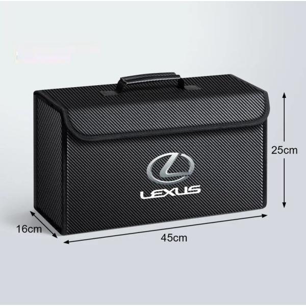 ★レクサス LEXUS★カーボン調★車用収納ボックス トランクバッグ 折り畳み式 ラゲッジ収納ソフト 車梱包折りたたみ  PUレザー 防水 収納 1個 aahv qtm
