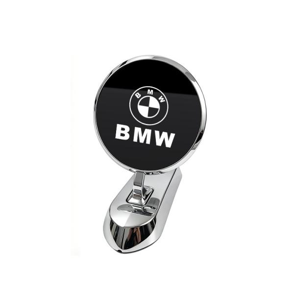 ★BMW★シルバー/ブラック鏡面★車ボンネットマーク ボンネット フロントエンブレム ウイングマーク 金属製オーナメント 鏡面 aaio qtm