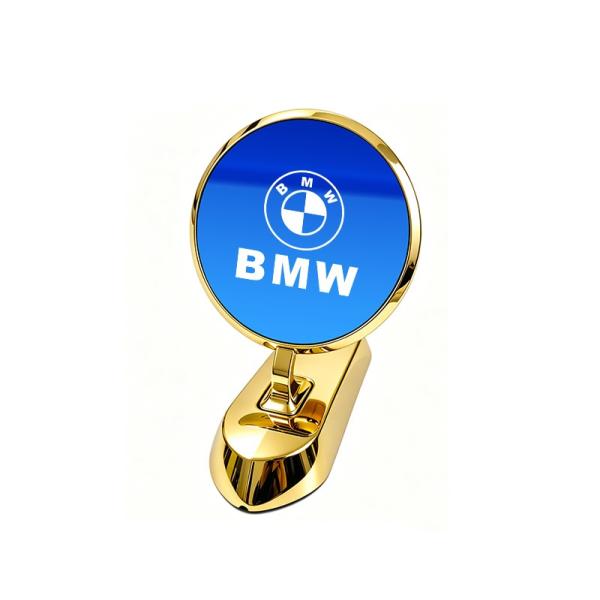 ★BMW★ゴールド/ブルー鏡面★車ボンネットマーク ボンネット フロントエンブレム ウイングマーク 金属製オーナメント 鏡面 aaio qtm