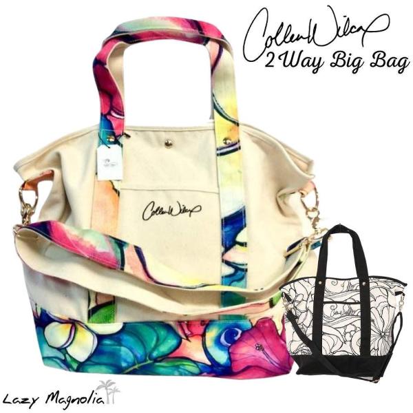 ショルダーバッグ 大きめ Colleen Wilcox コリーンウィルコックス レディース 斜めがけ トートバッグ ハワイアンバッグ スポーツバッグ おしゃれ 旅行 綿100 Buyee Buyee 日本の通販商品 オークションの代理入札 代理購入