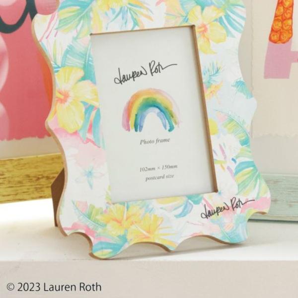 〇商品名LRMDFフォトフレーム〇ポイントハワイ在住のアーティスト＆デザイナー「Lauren Roth（ローレン・ロス）」のアートをプリントしたフォトフレーム。水彩やペイントマーカーで描かれたデザインが、HAWAIIの自然を連想させてくれま...