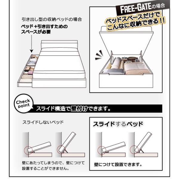 ラッピング不可 セミダブル ベッド 深さグランド Sポケットマットレス付き Ecc イーバザール インテリア 縦開き 跳ね上げベッド セミダブル Sポケットマットレス付き Free Gate 店