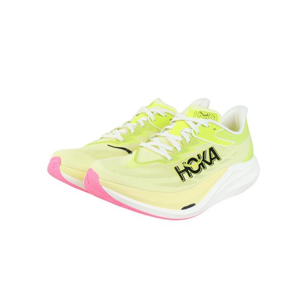 ホカ（HOKA）（メンズ、レディース）ランニングシューズ トレーニングシューズ 部活 ロケット X 3 イエロー 1168724-SNLG スニーカー