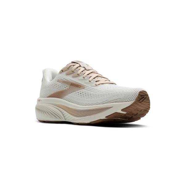 ブルックス（BROOKS）（レディース）ランニングシューズ ジョギングシューズ ゴースト 17 ホワイト ブラウン BRW4312 W/BR スニーカー