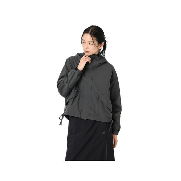 ニューバランス（new balance）（レディース）ODフーデットタスランジャケット AWJ55652BLK