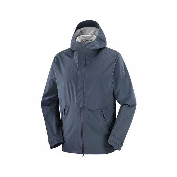 オンヨネ　レインジャケット　サロモンチーム SALOMON（サロモン） （メンズ）レインジャケット 雨具 防水 OUTERPATH