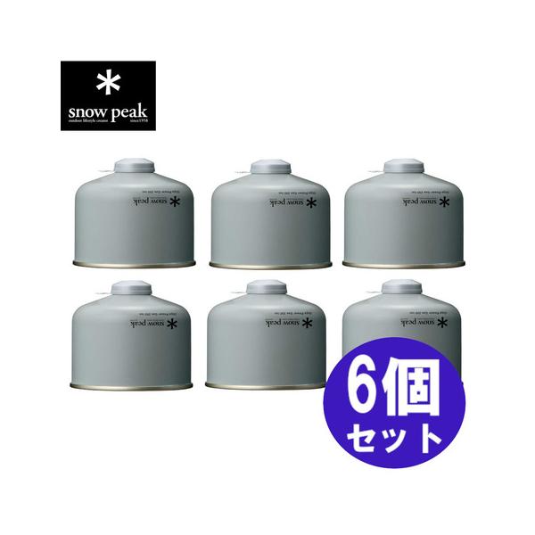 snow peak（スノーピーク） ギガパワーガス250イソ 6個セット GP-250SR