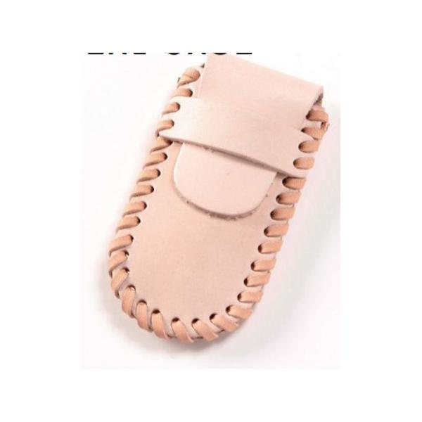 巻きかがりで作る印鑑ケース（渋牛） ナチュラル 4×8cm【メール便対応