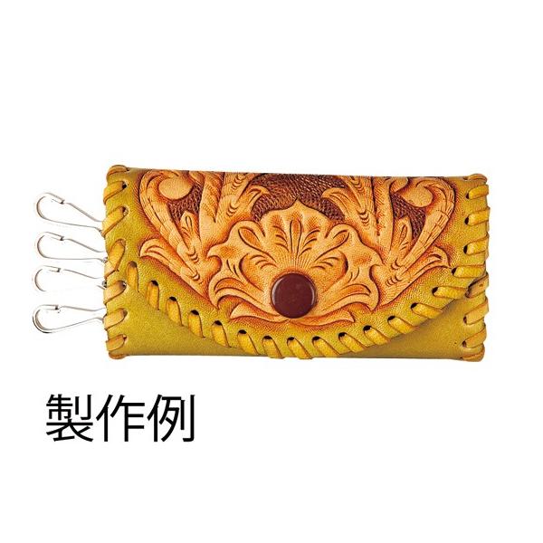 4連キーケースキット 無地 5×10cm【メール便対応】 [クラフト社