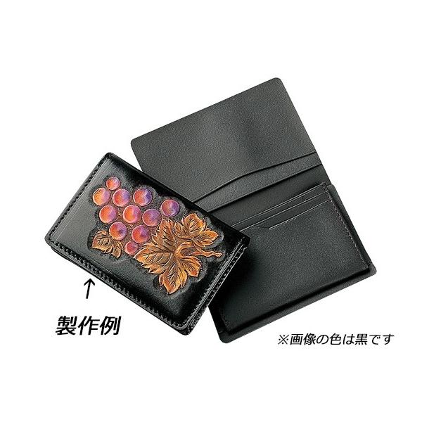 D.L.カードケース 黒/焦茶 7.5×11.5cm【メール便対応】 [クラフト社