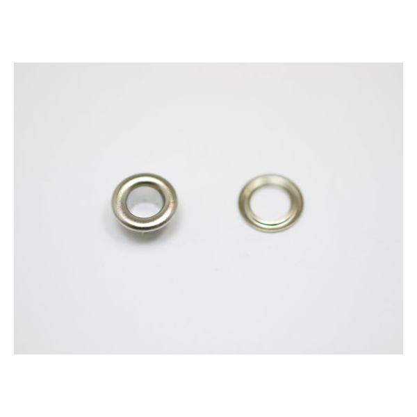 【箱売り】ハトメリング #500 ニッケル 内径φ6mm 2000ヶ【送料無料】 [ぱれっと]  レザークラフトまとめ買い（業販） #500