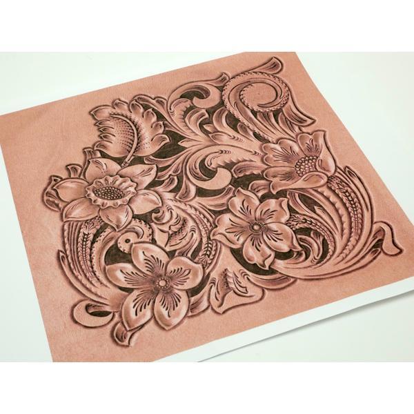 レザークラフト長財布　唐草 レザークラフト長財布 唐草 【公式通販】