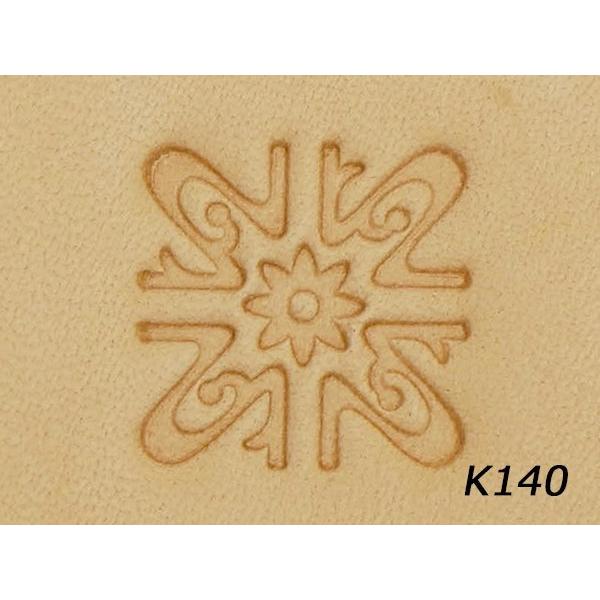 ジオメトリックスタンプ K140 16×16mm【メール便対応】 [レザー