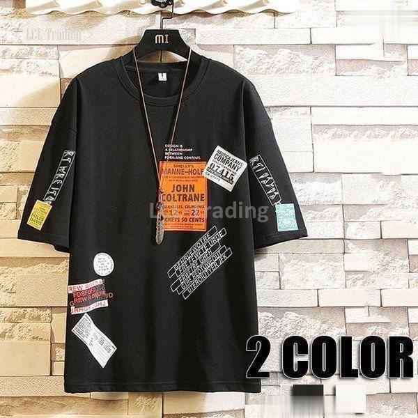 バーゲンで クルーネック プリントtシャツ ネゴ柄 半袖 メンズ Tシャツ トップス 3色 メンズファッション カットソー 可愛い 半袖 サイズ 4xl Sustentec Com Br