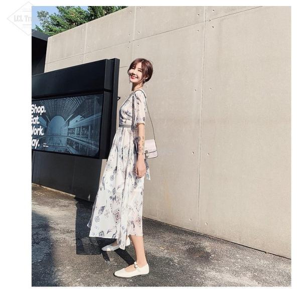 マキシワンピース レデイース シフォン ワンピース フレア 夏 花柄 リゾート ワンピース ロング丈 大きいサイズ オシャレ 着痩せ ゆったり 30代 40代 50代 品揃え豊富で