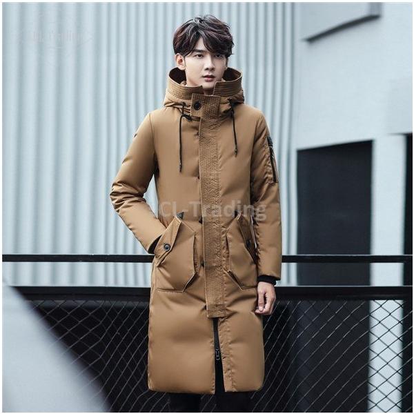 ネット卸し売り ダウンコート メンズ ロング コート ダウンジャケット スリム アウター フード付き 大きいサイズ オンラインストア最激安 Ssl Daikyogo Or Jp