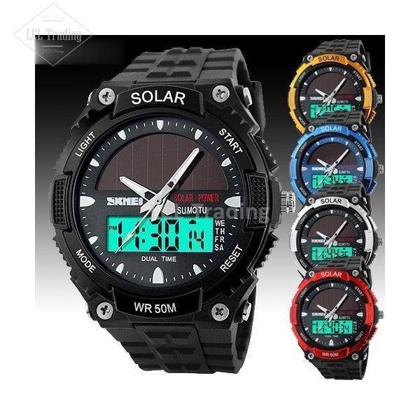 Skmei 腕時計 メンズ メンズ 腕時計 時計 ソーラー 防水 クオーツ デジタル アナログ Fashion腕時計 メンズ ラウンド オシャレ シンプルカジュアル ビジュアル Lcl Lcl 通販 Yahoo ショッピング