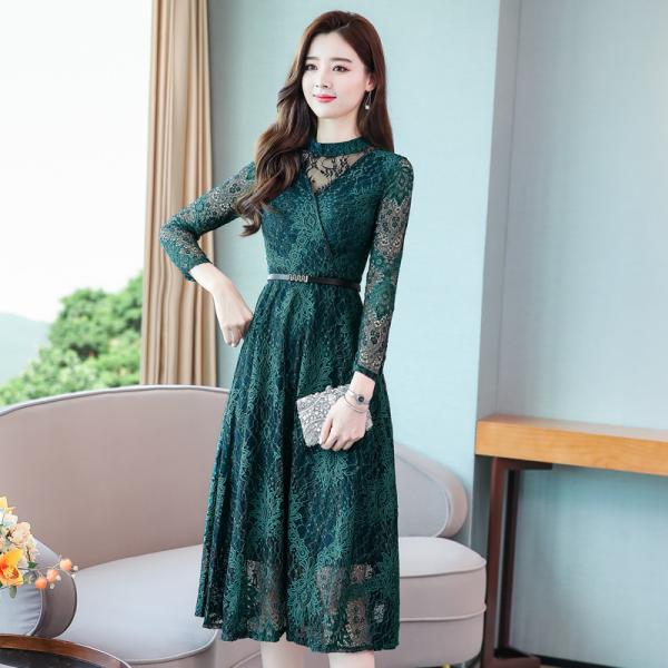 パーティードレス 安い 可愛い 結婚式ワンピース レースドレスワンピース お呼ばれ フォーマル 緑 代30代40代 Lcs527 Laica 通販 Yahoo ショッピング