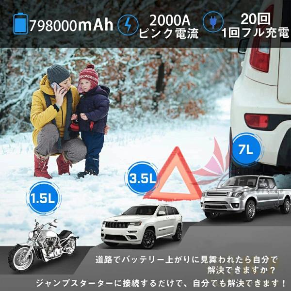 �i���� �W�����v�X�^�[�^�[ �|�[�^�u���d�� ��e�� 12V 79800mAh �ً}�n�� �ԗp�i ���o�C���u�[�X�^�[ �}���[�d ���S�ی� ���o�C���o�b�e���[ �������� �h�Б΍� ���i�摜5